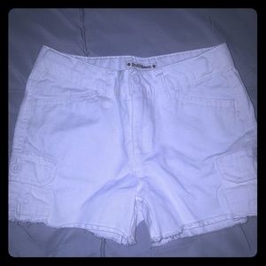 Ruff Hewn white jean shorts. Size 10
